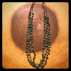 Vintage Santo Domingo turquoise & heishi necklace